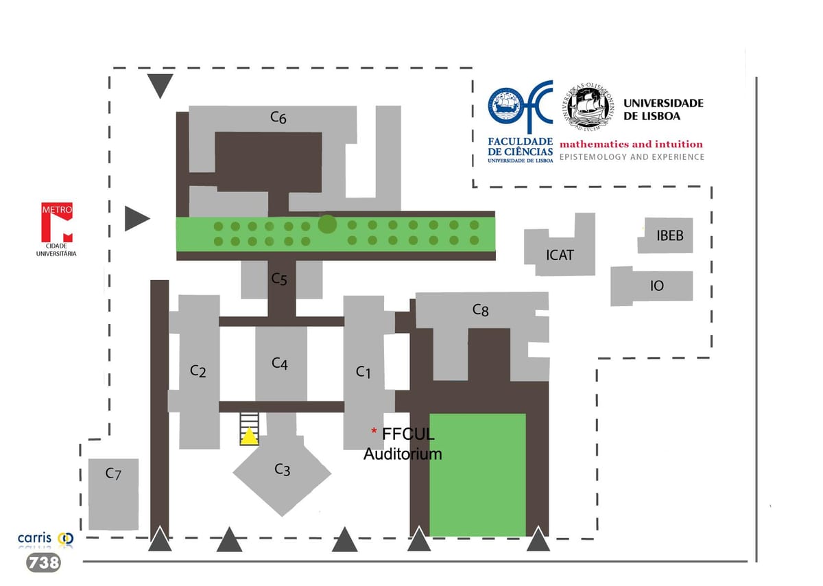 mappa di università di lisbona