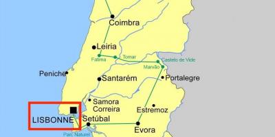 Lisboa portogallo mappa