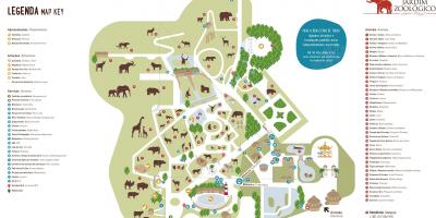 Mappa di lo zoo di lisbona